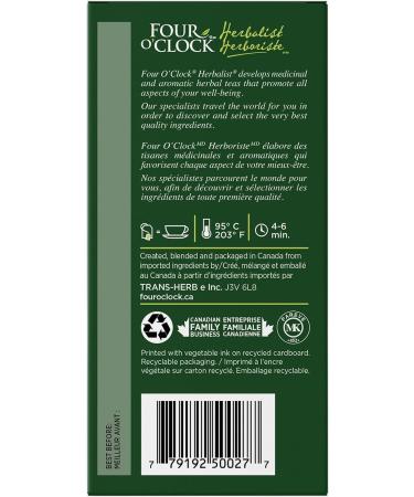 Four O'Clock Herbalist Vitality Energy Strawberry-Guava Green Tea Non-Gmo Kosher Gluten-Free 6 Packs of 20 Teabags - Buy Online on GoSupps.com