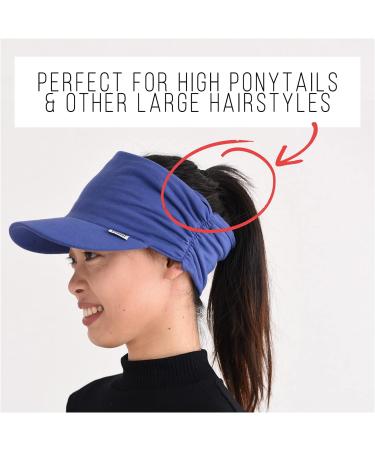 CHARM Women's Sun Protection Cap - Light Grey Umbrella Hat for Golf & Tennis | Stylish Sun Visor - Buy Online on GoSupps.com