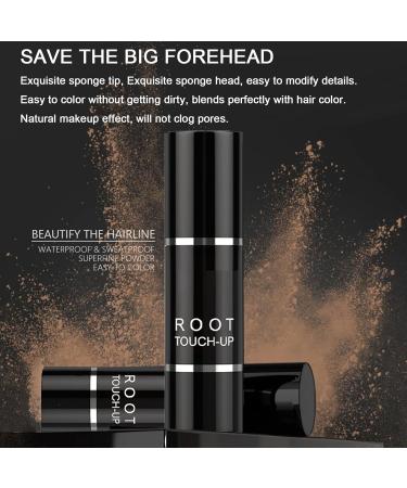 Root Touch Up Instantly Hairline Shadow Hairline Powder Quickly Cover Hairline Hairline Powder Stick Long Lasting Root Cover Up Cover Gray Hair Windproof & Sweatproof (Dark Brown) - Buy Online on GoSupps.com