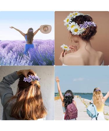Jodsen Diamond Hair Clips 2 Pcs Flower Hair Barrettes Hair Accessories and Girls Diamond Flower Hair Slides Hair Styling Accessories Daily Birthday Wedding Party Dating Dinners (Purple) - Buy Online on GoSupps.com