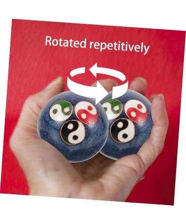 Shop Lurrose Chinese Baoding Balls - Metal Hand Massage & Stress Relief Exercise Balls for Fitness - Buy Online on GoSupps.com