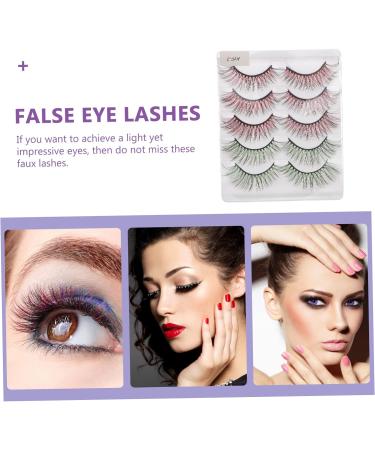 FRCOLOR 2 Sets False Eyelashes Natural Look Makeup Party Eyelashes Cosmetics Eyelash Assistant 5 Pairs * 2 - Buy Online on GoSupps.com