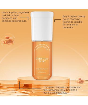 Brazilian Spray Fruity Fragrance Perfume Mist Hair & Body Fragrance Mist Brazilian Fragrance Perfume for Women Eau de Toilette Day or Night Spray (Brazilian Jasmine) (Caramel Vanilla) - Buy Online on GoSupps.com