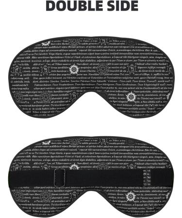 Supernatural Inspiration Eye Mask | Soft Adjustable Sleep Mask for Men & Women | Black Nighttime Comfort - Buy Online on GoSupps.com