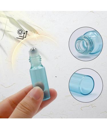 Pinkiou 5ml Glass Roller Bottles with Stainless Steel Balls Essential Oil Empty Bottles & Corkscrew for International Shipping - Buy Online on GoSupps.com