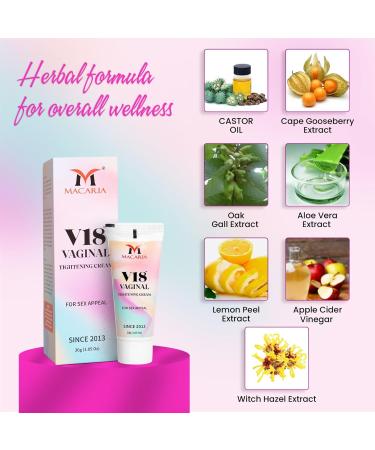 MACARIA V18 Vaginal Pussy Tightening Cream Gel for porn Actress - Buy Online on GoSupps.com
