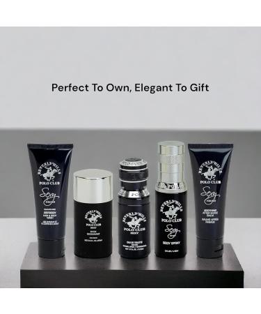 Beverly Hills Polo Club BHPC Cologne 5 Piece Gift Set for Men | Eau de Toillete Deodorant Shower Gel Body Wash Body Spray Fragrances (Sexy) - Buy Online on GoSupps.com