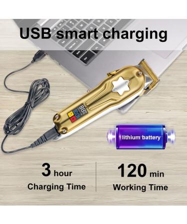 Professional Hair Clippers for Men | All-Metal Cordless Electric Hair Trimmer Grooming Kit - Rechargeable Barber Clippers - Buy Online on GoSupps.com