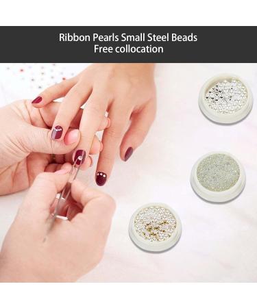 Half Round Nails Art Pearls Flatback Pearls Nail Nails Art Metal Ball Nail Caviars Beads Nails Art Supplies Nails Art Metal Ball - Buy Online on GoSupps.com