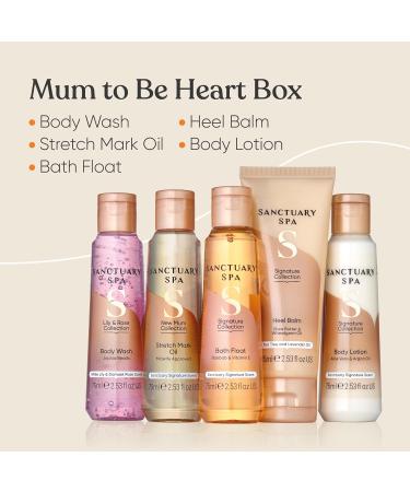 Sanctuary Spa Mum to Be Heart Box - Vegan Gift Set for Women and Baby Shower - Luxury Women's Gift - Buy Online on GoSupps.com