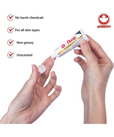 Dr. Numb 5% Lidocaine Numbing Cream 10g - Maximum Strength Pain Relief with Vitamin E - Buy Online on GoSupps.com
