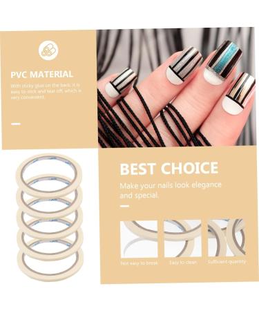 Healeved 15 Pcs Professional Masking Tape Line Nail Art Nail Tool Nail Tips Tape Nail Glue Tape Fingernail Art Tape Fingernail Tip Tape Nail Tape DIY Nail Sticker Major Decorate As Shownx3pcs mediumx3pcs - Buy Online on GoSupps.com