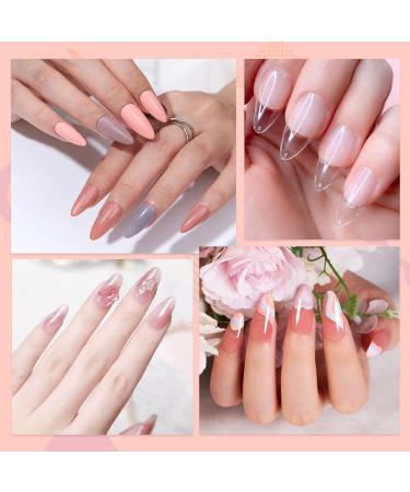 Ysuvin Almond Nail Tips - 240 Transparent Fake Nails | 12 Sizes for Technicians & Salons | Perfect for Beginners & Manicure Professionals - Buy Online on GoSupps.com