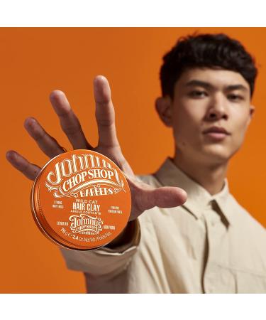 Johnny's Chop Shop Wild Cat Hair Clay | Strong Hold Hair Styling Clay - Buy Online on GoSupps.com