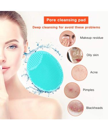 Shampoo Brush Bath Kit - Silicone Hair Scalp Massager & Skin Exfoliation Pad - Green - Buy Online on GoSupps.com