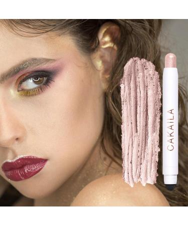Eye Brightener Stick Smudge-Proof Double-end Pencil Eyeshadow Stick | Stick Highlighter Makeup Automatic Rotating for Women Girls - Buy Online on GoSupps.com