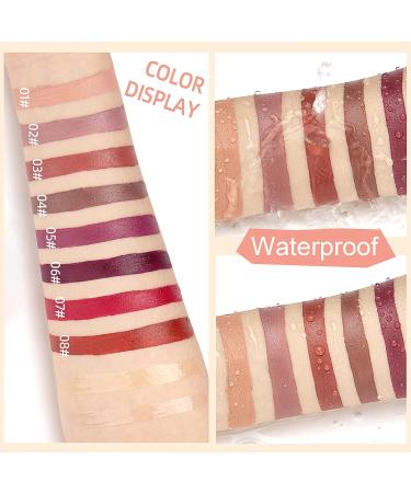 Skynest 8Pcs Matte Lipstick and Lip Liner Pens + 2Pcs Lip Oil Set - Waterproof, High Pigmented Lip Gloss Makeup Gift Set - Buy Online on GoSupps.com
