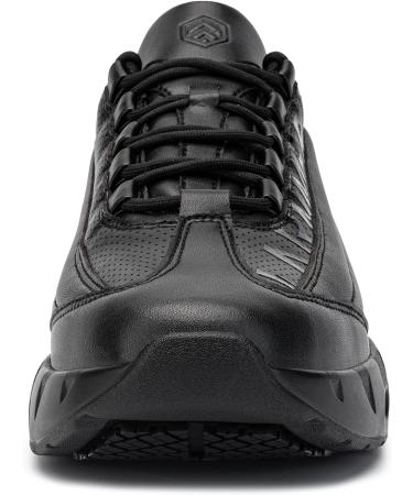 LARNMERN Men's Non Slip Work Shoes - Waterproof Slip Resistant Sneakers for Kitchen & Restaurant - Air Cushion, Size 10.5 Black - Buy Online on GoSupps.com