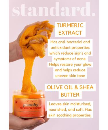 Turmeric and Peach Glowy Duo-Peeling Body Scrub 250ml - Exfoliating & Brightening Body Care International Shipping - Buy Online on GoSupps.com