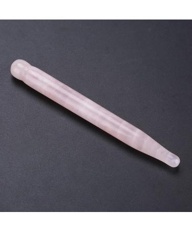 Jauarta 1PC Pink Stone Carving Polished Crystal Massage Wand for Health & Relaxation - International Shipping - Buy Online on GoSupps.com