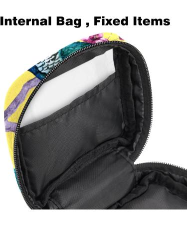 Buy Women's Binding Pocket Flower Bags | Peacock Design Tampon Storage & Multipurpose Zip Pockets for Menstruation International Shipping Available - Buy Online on GoSupps.com