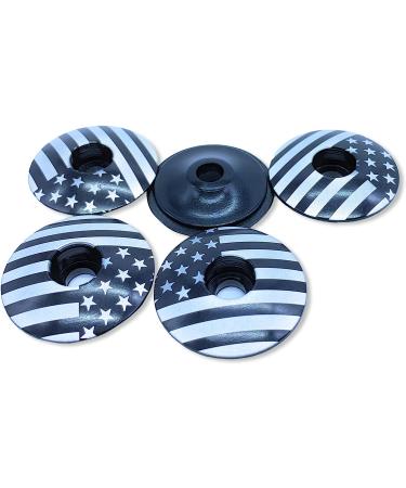 Dubbs Hardware Aluminum 1-1/8 MTB Bike Headset Top Cap Cover | Merica Black - Buy Online on GoSupps.com