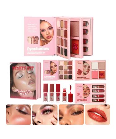 Palettes de Maquillage | Fard Paupi res Longue Dur e Pliable 3 Couches | Palette pour Contour et Fard Joues - Pour Mariage Mature Soir e Bureau Rendez-Vois Voyage Quotidien