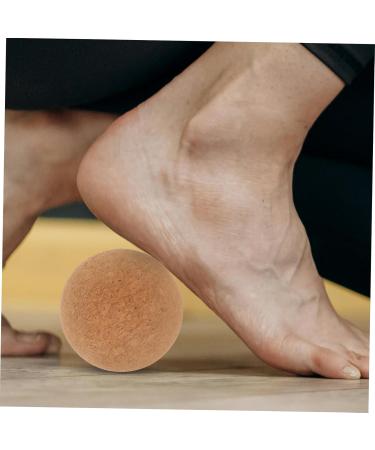 Healeved Cork Yoga Ball & Massage Roller | Gym Body Massager & Fitness Aid for Muscle Relief - Buy Online on GoSupps.com