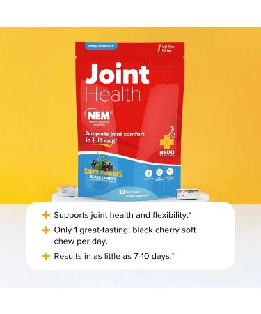Redd Remedies, Joint Health Original, Helps Strengthen Connective Tissue and Cartilage, Black Cherry Flavor, 30 Soft Chews - Buy Online on GoSupps.com