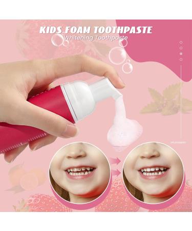Kids Foam Fluoride Free Toothpaste with Strawberry and Watermelon Mint Flavor - Buy Online on GoSupps.com