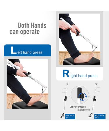 Long Handle Toenail Clippers for Seniors & Overweight Patients - 4mm Wide Jaw Opening, Easy Reach Toe Nail Clipper for Thick Toenails - Crystal White (20 / 50cm) - Buy Online on GoSupps.com