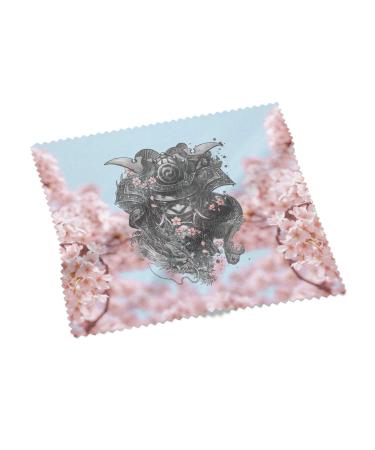 Urban Backwoods Samurai Cherry Blossoms Microfiber Cloth Glasses Cleaning Cloth