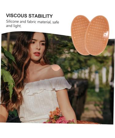 Goohochy Silicone Anti-Slip Shoulder Pads for Women - Invisible Self-Adhesive Push-Up Bra Cushions | 4 Couples Slipproof Support | Miss Japan Style (13x8x2.5cm) - Buy Online on GoSupps.com
