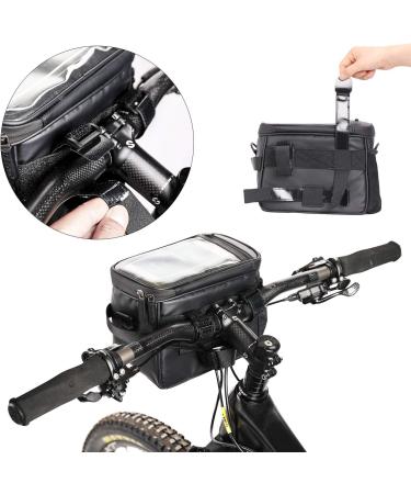 Rhinowalk Waterproof Bicycle Handlebar Pocket Bag - Matte Green | Front Wheel Camera & Cell Phone Holder with Transparent Window - Buy Online on GoSupps.com