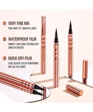 Liquid Eyeliner Pen Quick-Dry Waterproof Eye Makeup Eye Pencil Smooth Long Lasting Eyes-Cosmetics Beauty Tools Waterproof Eyeliner Liquid - Buy Online on GoSupps.com