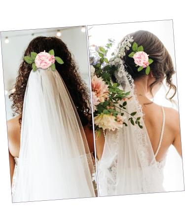 ABOOFAN Bridal Hair Accessories Flower Hair Accessories Side Combs for Women Thick Hair Flowers for Hair Flower Hair Pin Hair Comb for Women Decorate Fabric European Fashion Bridesmaid - Buy Online on GoSupps.com