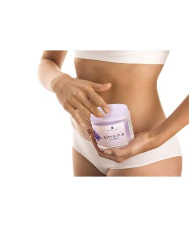 Buy Lavender Body Scrub - 28 Oz Dead Sea Salt Exfoliator for Acne & Ingrown Hairs | Natural & Organic Skincare for Men & Women - Buy Online on GoSupps.com