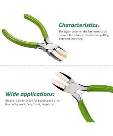 2 Pack Nylon Nose Pliers - Carbon Steel Jewelry Making Tools for Beading & Wire Crafts - 5.3 Inch - Buy Online on GoSupps.com