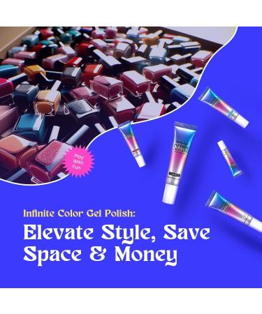 Infinite Gel Polish Set - 15 Colors Gel Nail Polish Kit with Glitter UV Cured Perfect for Professionals | International Shipping - Buy Online on GoSupps.com