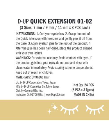 3-Type Quick Extension False Eyelashes | Natural Look | Lightweight & Easy Application | 24 pcs - Perfect for All-Day Wear - Buy Online on GoSupps.com
