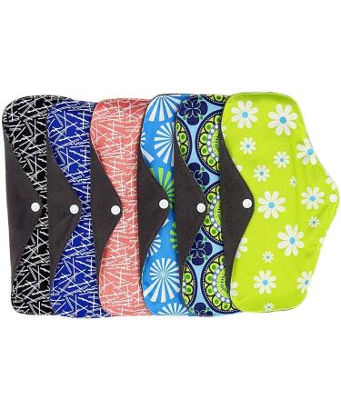 Reusable Menstruation Cloth Pads - Soft Absorbent Women's Hygiene Towels | 10 & 20 Pack Random Colors - Buy Online on GoSupps.com