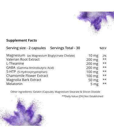 F'ing Sleep - Night-Time Sleep Supplement | Valerian Root Extract L-Theanine GABA 5-HTP Chamomile Flower Magnolia Bark Extract Melatonin Magnesium - Buy Online on GoSupps.com