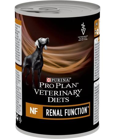 Purina Pro Plan VETERINARY DIETS NF Renal Function Mousse | Pack of 12 | 12 x 400 g | Dietetic food for Dogs suffering from Chronic Renal Failure | Low Phosphorus - Buy Online on GoSupps.com