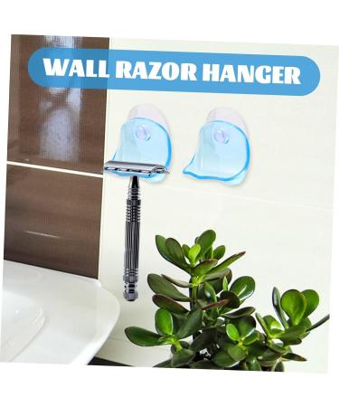 Outanaya 2-Piece Razor Holder - Wall-Mounted Shaver Organizer Rack with Suction Cup for Bathroom - Buy Online on GoSupps.com