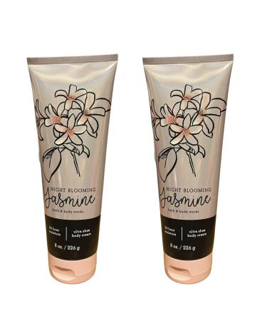 Bath and Body Works Gift Set of of 2 - 8 oz Body Cream - Mother's Day - (Night Blooming Jasmine)  Multicolor