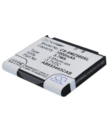 3.7V 1000mAh AB603443CA AB603443AASTD AB653443CAB AB603443CABSTD AB653443CE Battery Replacement for Freeform II R360 Gravity 2 Flight A797 Eternity II Sync A707 Solstice A887