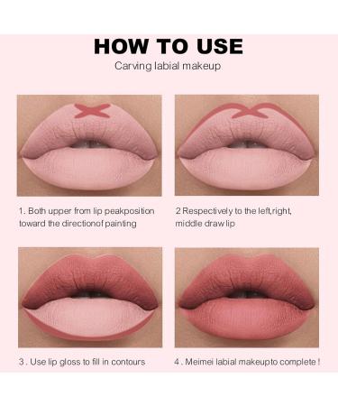  Raxove matte lipstick and lip liner set velvety non-fading waterproof makeup kits lip makeup kit lip color lip liner lip liner pens - Buy Online on GoSupps.com