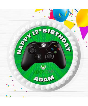 GAMES CONTROLLER GAMING BIRTHDAY PERSONALISED 7.5 INCH EDIBLE ICING CAKE TOPPER DECORATION SV74 - Buy Online on GoSupps.com