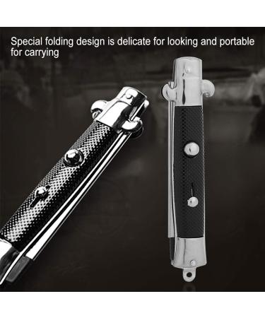 Buy Shift Blade Comb - 9 Stainless Steel Folding Knife for Beard & Mustache | Automatic Push Button Oil Brush | International Shipping Available - Buy Online on GoSupps.com