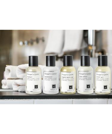 Voyager's Garden Travel Collection - TSA Approved Shampoo Conditioner Shower Gel & Body Lotion - 2oz Portable Toiletries for International Travel - Buy Online on GoSupps.com
